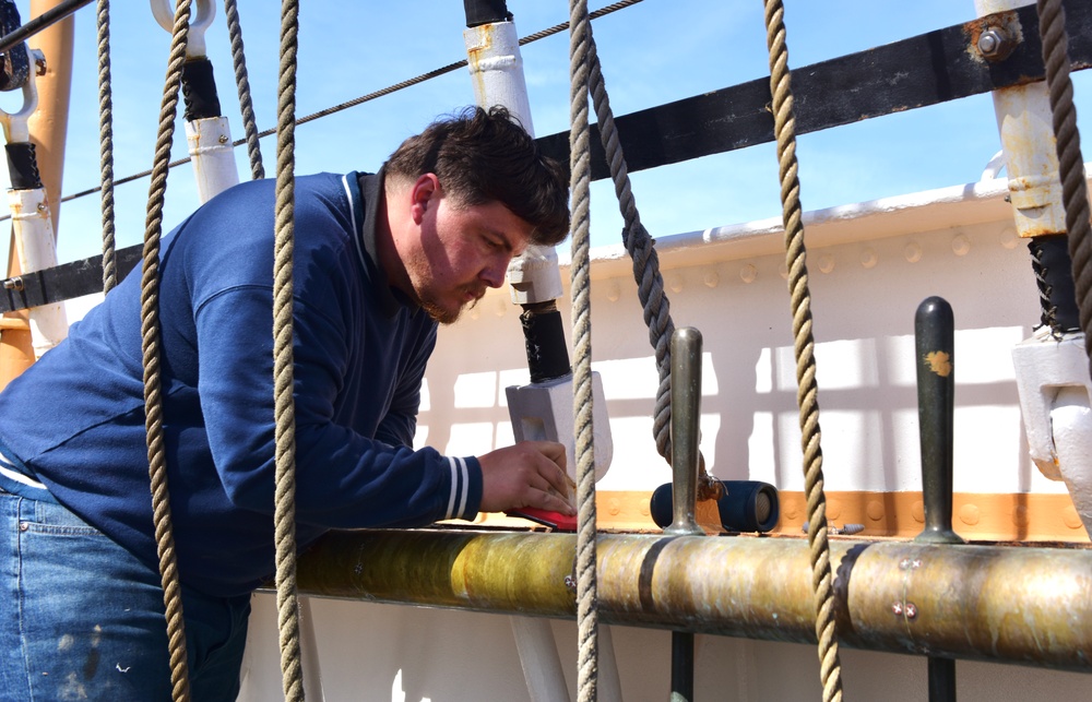USCGC Eagle transits English Channel