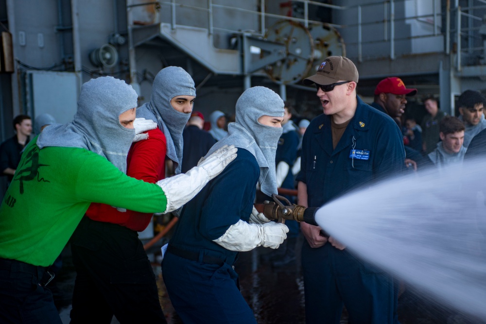 Sailors Participate in Damage Control Rodeo