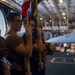 Sailors Participate in Color Guard Practice