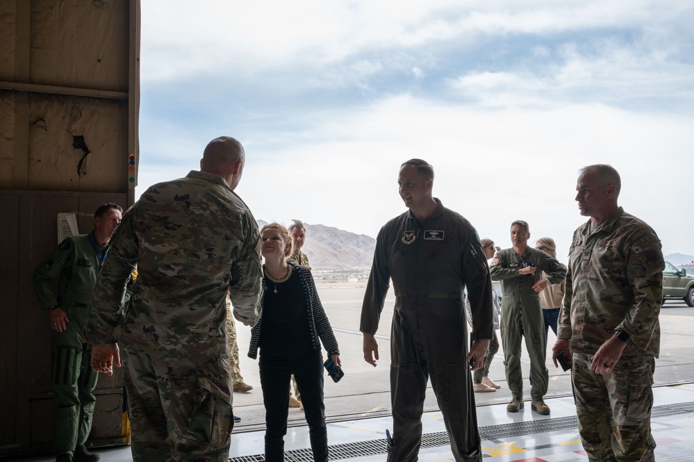Nellis Welcomes the 2023 Spring International Air Attache Tour