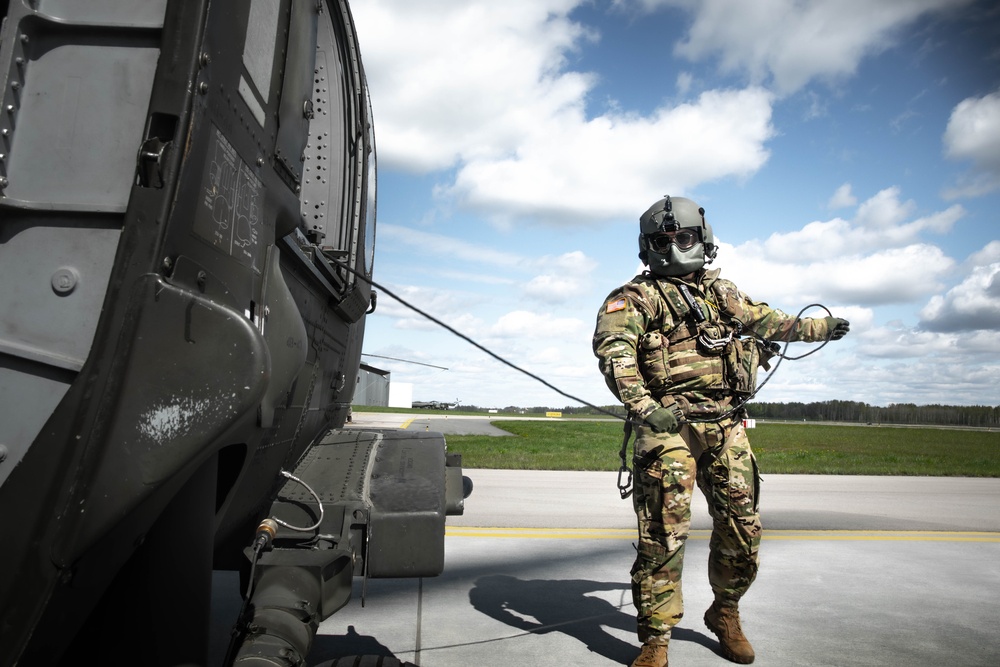 2-3 GSAB Participates in Flyover During Restoration of Latvian Independence Day