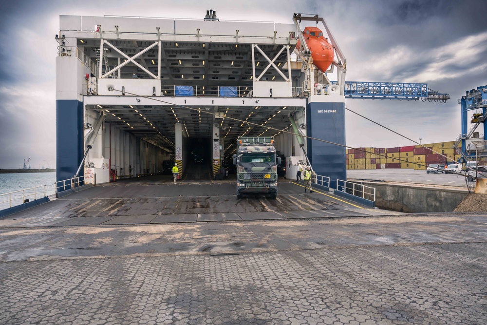 Exercise Noble Jump 23: Unloading Equipment in Cagliari
