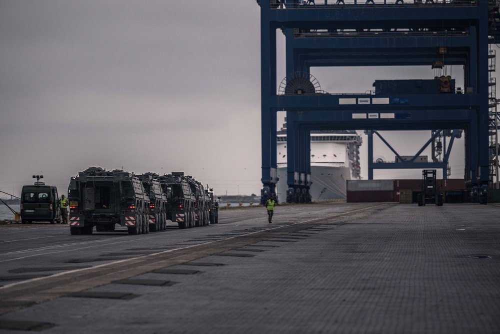 Exercise Noble Jump 23: Unloading Equipment in Cagliari