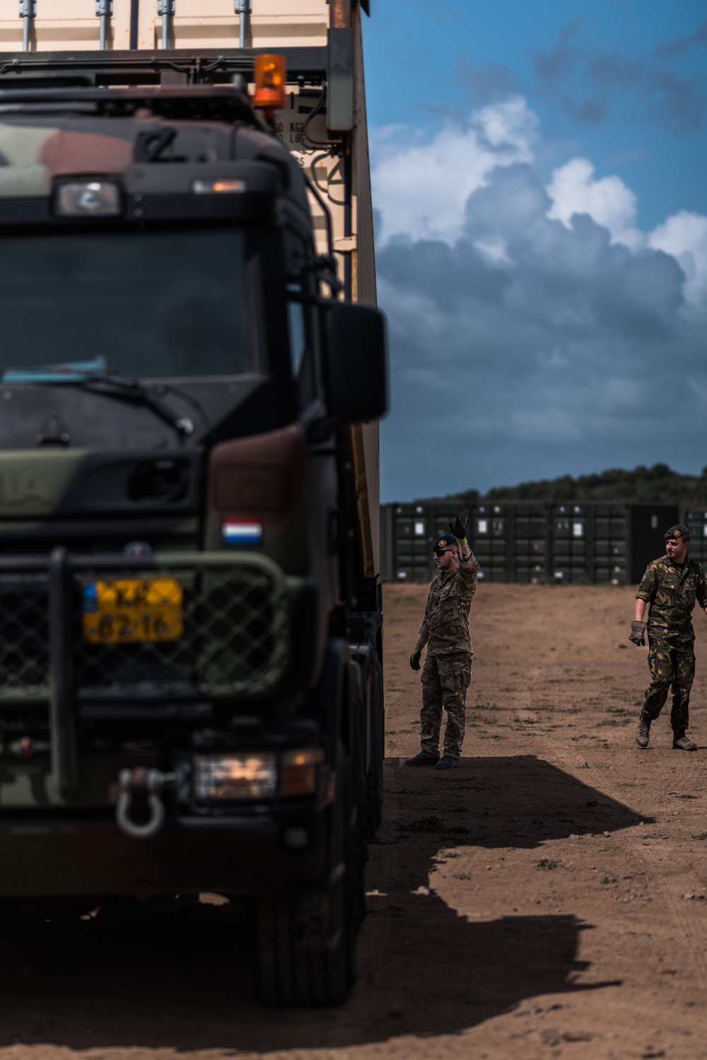 Soldiers Stage Equipment for Exercise Noble Jump 23