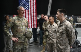 AFCENT commander visits Al Dhafra Air Base