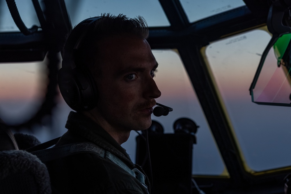 VMGR-252 conducts a formation flight during Emerald Warrior 23 FTX