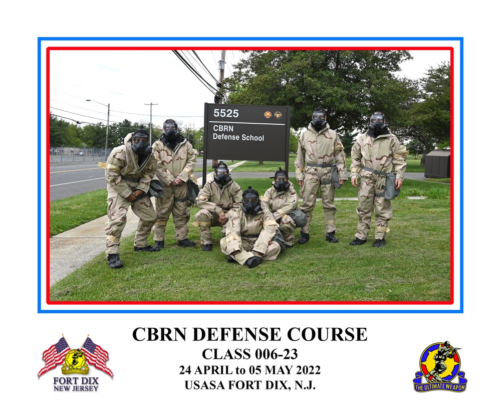 ASA Fort Dix CBRN Defense Course Class 006-23 Group Photo MAY 2, 2023