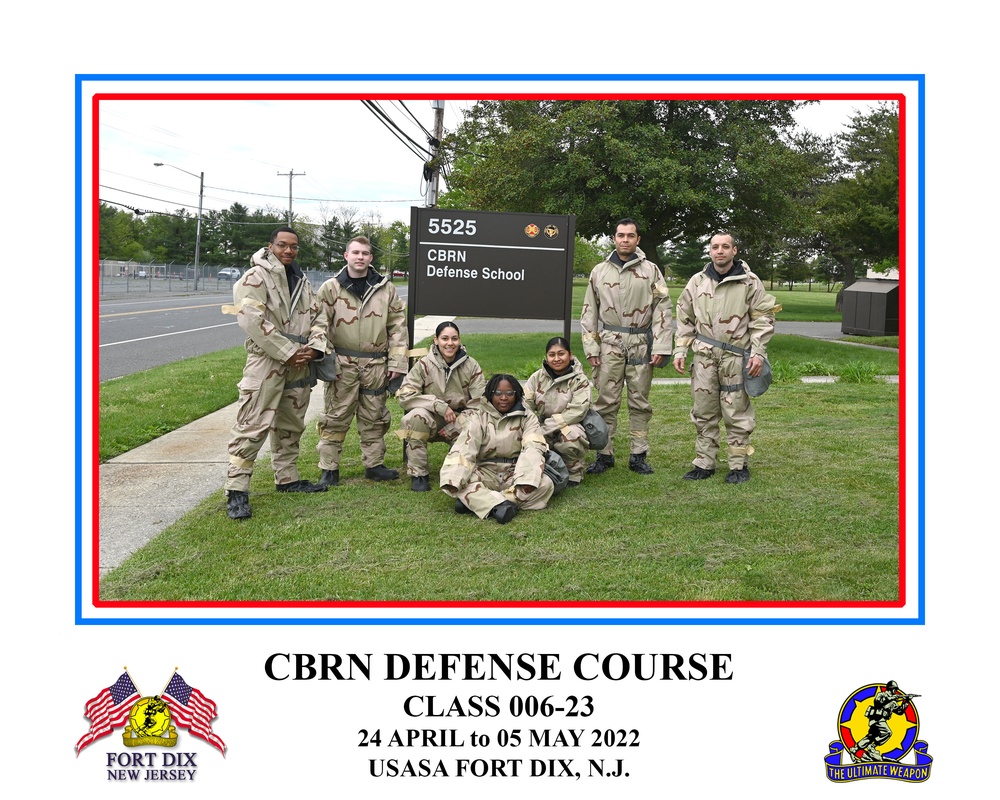 ASA Fort Dix CBRN Defense Course Class 006-23 Group Photo MAY 2, 2023