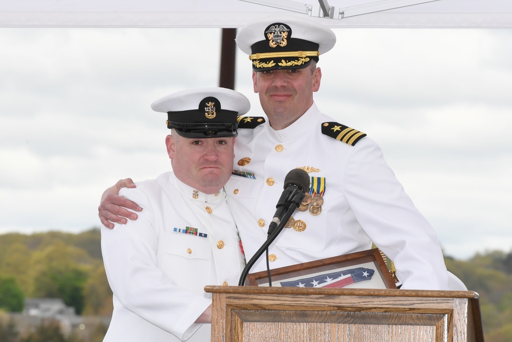 USS California holds a change-of-command ceremony