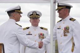 USS California holds a change-of-command ceremony