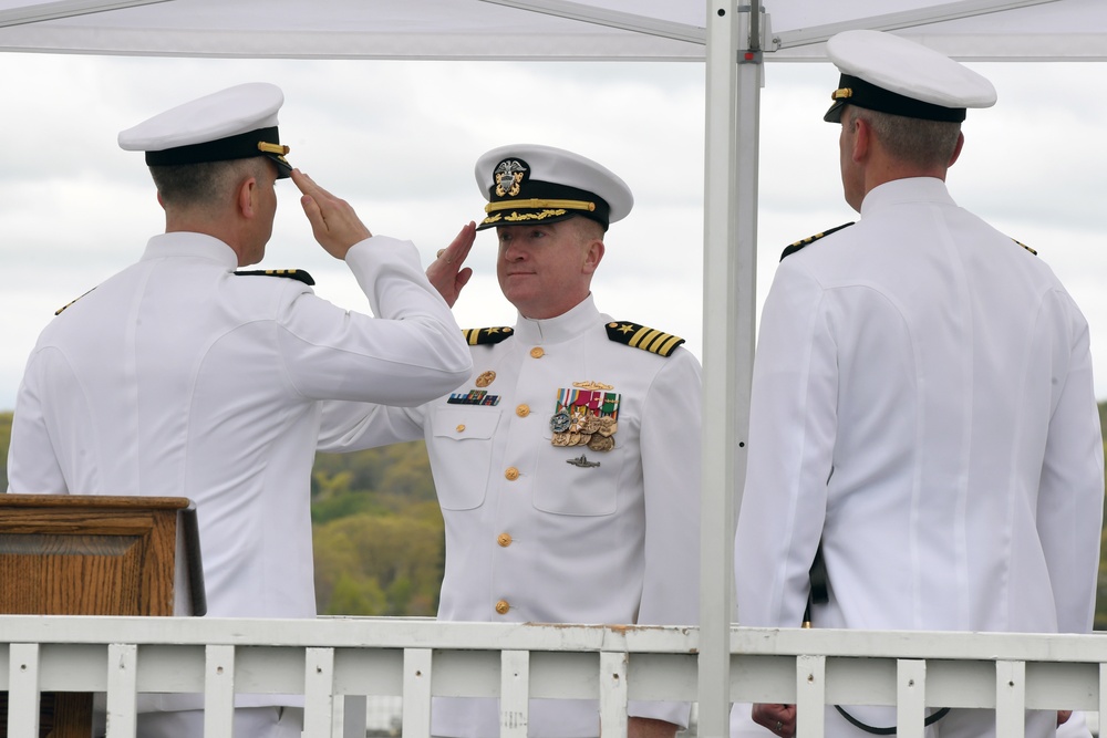 USS California holds a change-of-command ceremony