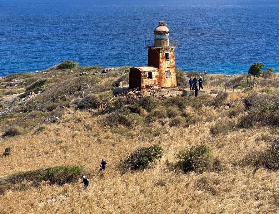 Coast Guard rebuilds aids to navigation tower in U.S. Virgin Islands