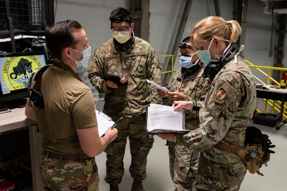 AFRL trains Critical Care Air Transport Team students at their 711th Human Performance Wing.