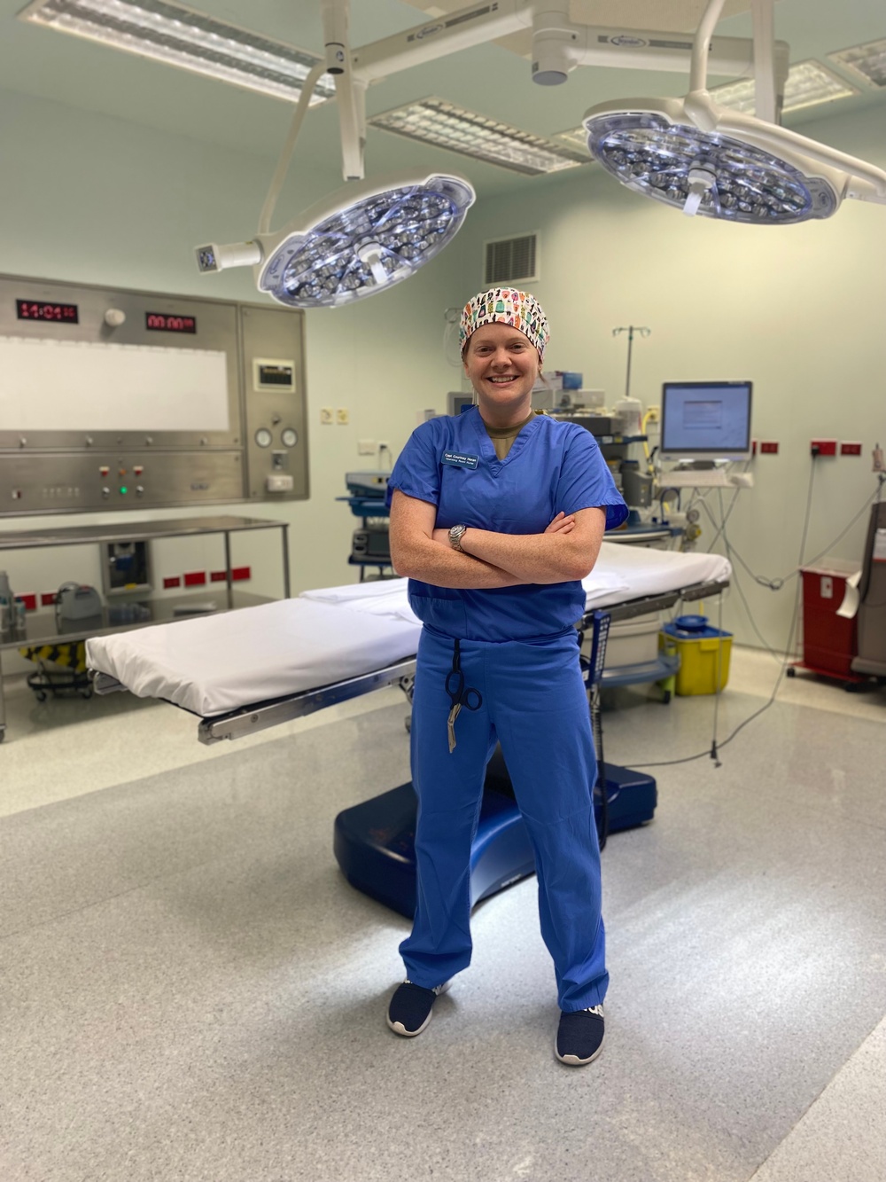 Captain Courtney Horan, a United States Air Force Operating Room Clinical Nurse