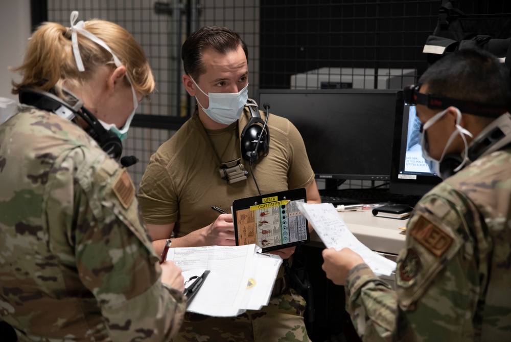 AFRL trains Critical Care Air Transport Team students at their 711th Human Performance Wing.