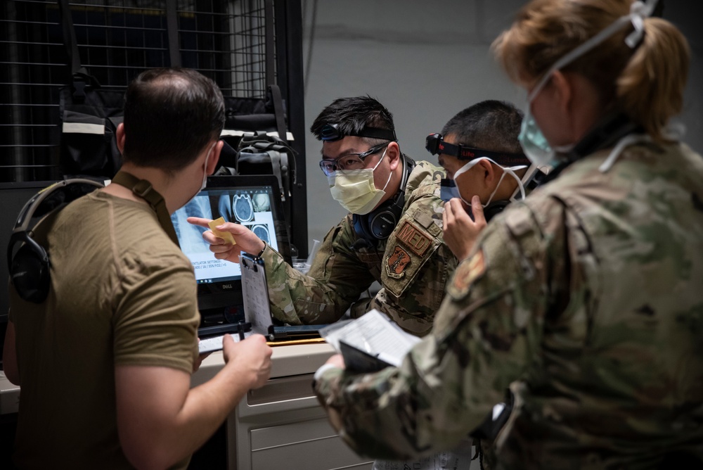 AFRL trains Critical Care Air Transport Team students at their 711th Human Performance Wing.