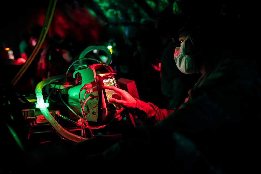 AFRL trains Critical Care Air Transport Team students at their 711th Human Performance Wing.