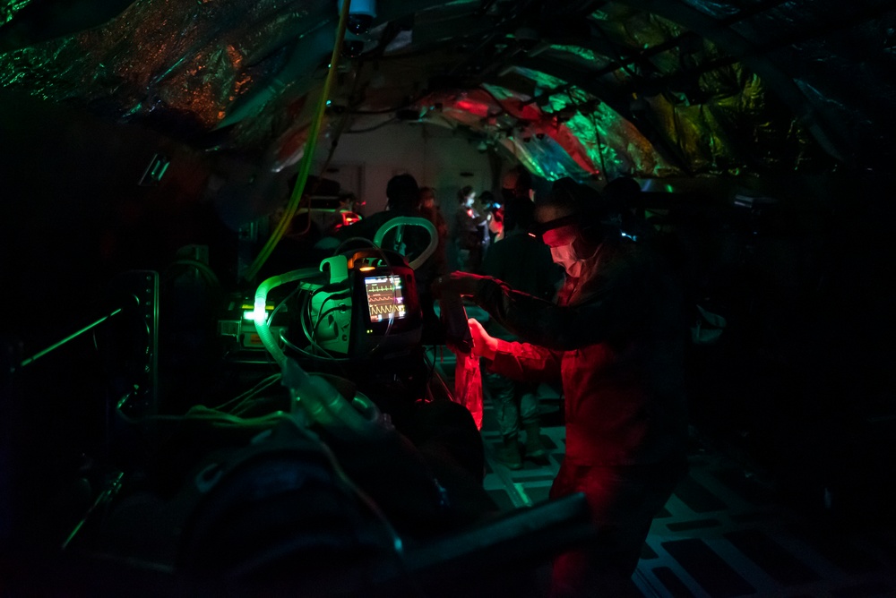 AFRL trains Critical Care Air Transport Team students at their 711th Human Performance Wing.