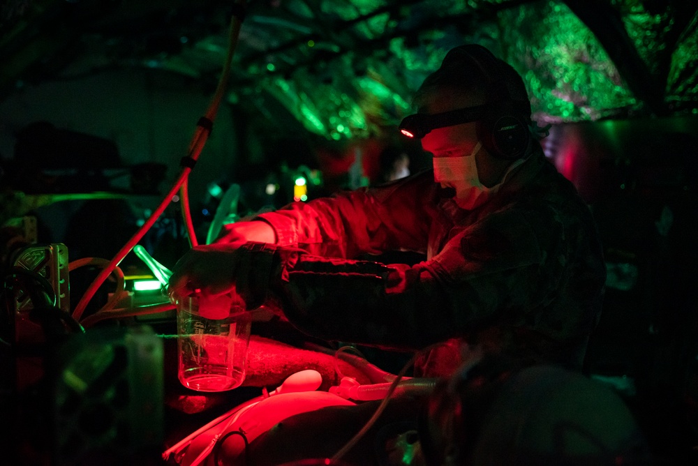 AFRL trains Critical Care Air Transport Team students at their 711th Human Performance Wing.