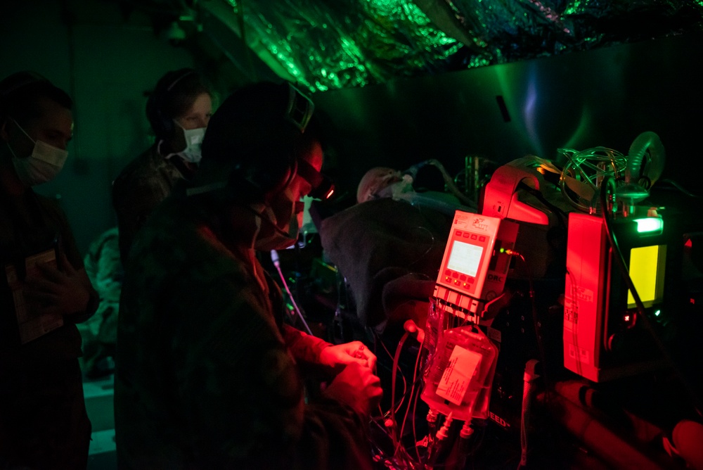 AFRL trains Critical Care Air Transport Team students at their 711th Human Performance Wing.