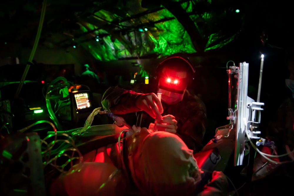 AFRL trains Critical Care Air Transport Team students at their 711th Human Performance Wing.