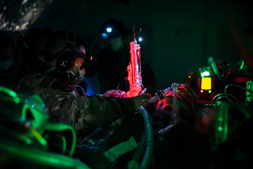 AFRL trains Critical Care Air Transport Team students at their 711th Human Performance Wing.