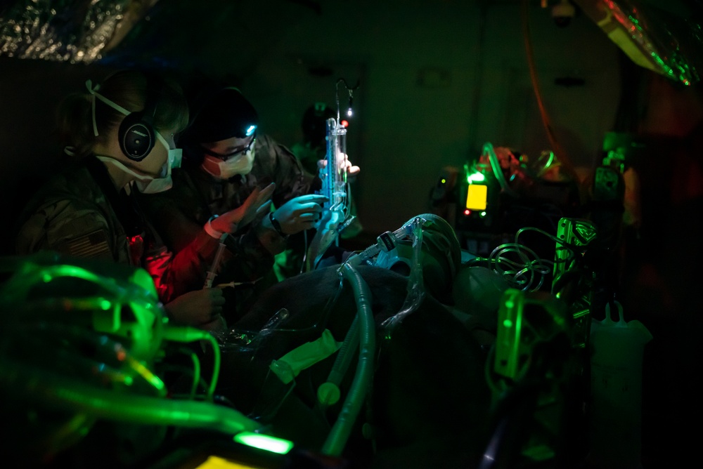 AFRL trains Critical Care Air Transport Team students at their 711th Human Performance Wing.