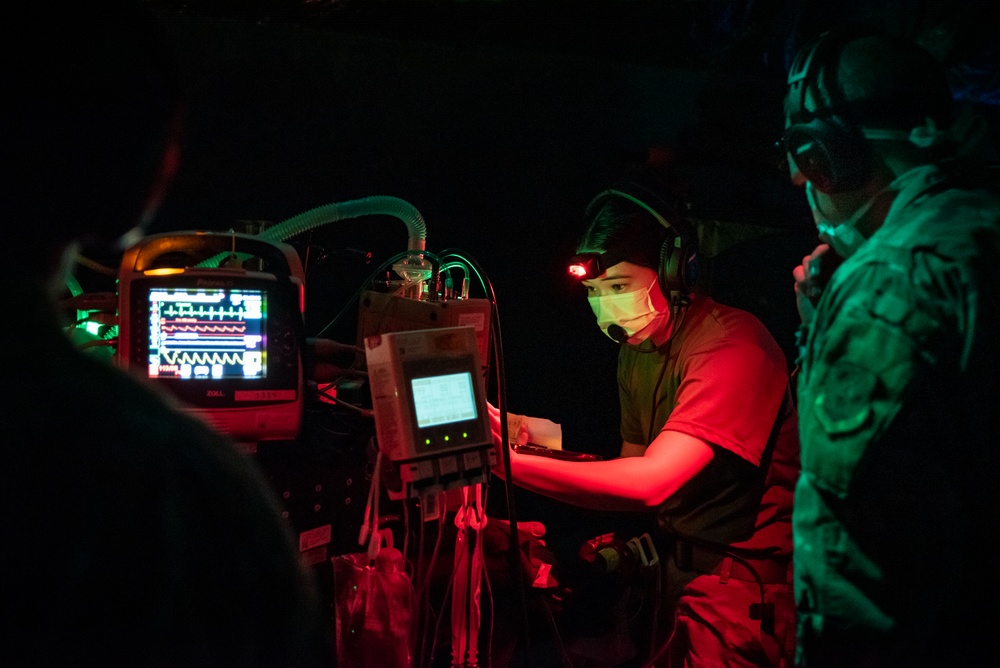AFRL trains Critical Care Air Transport Team students at their 711th Human Performance Wing.