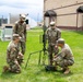 Soldiers from 10th Mountain Division prepare an emitter in preparation for the Hunter EMS training event May 1, 2023, on Fort Drum, NY.