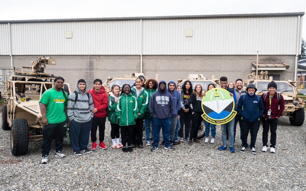 Clover Park High School tours 62d Airlift Wing