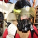 USCGC Eagle crew members conduct emergency onboard fire evolution