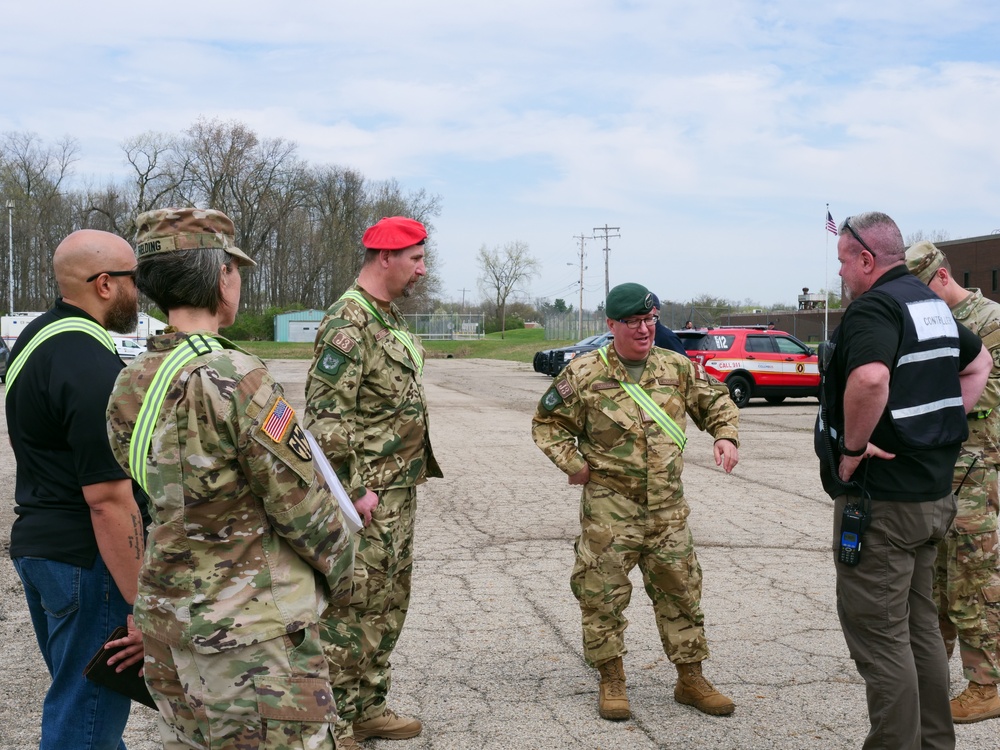 Ohio National Guard headquarters hosts exercise to test capabilities of civil first responders