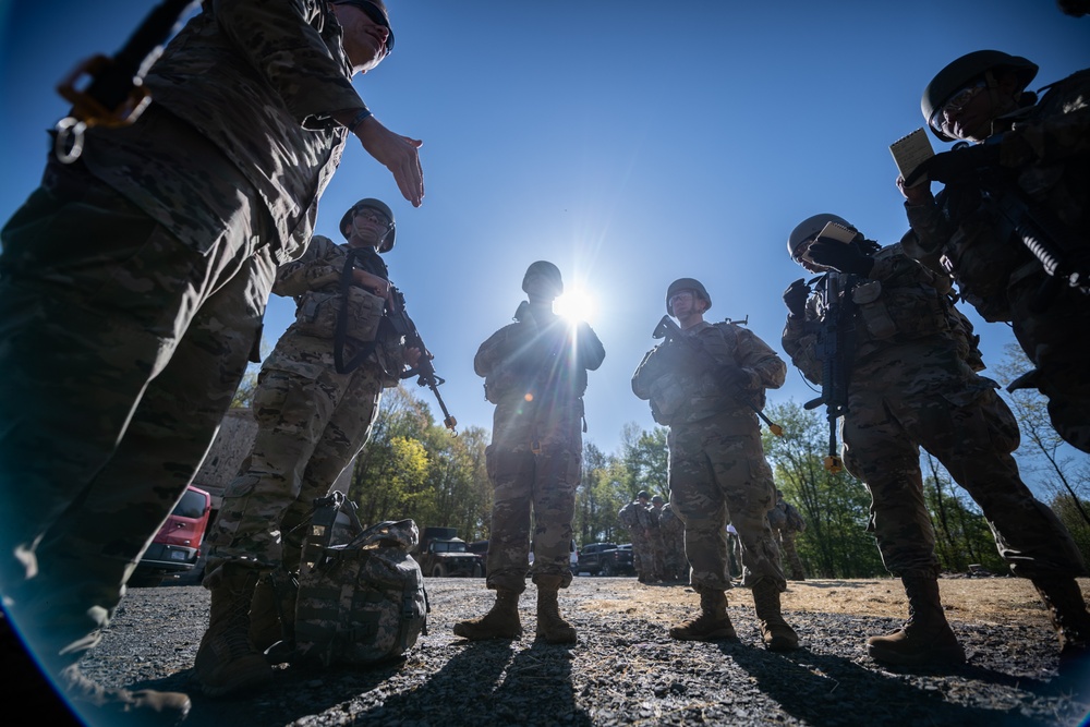 National Guard Bureau Region B Officer Candidates Conduct Phase II Training