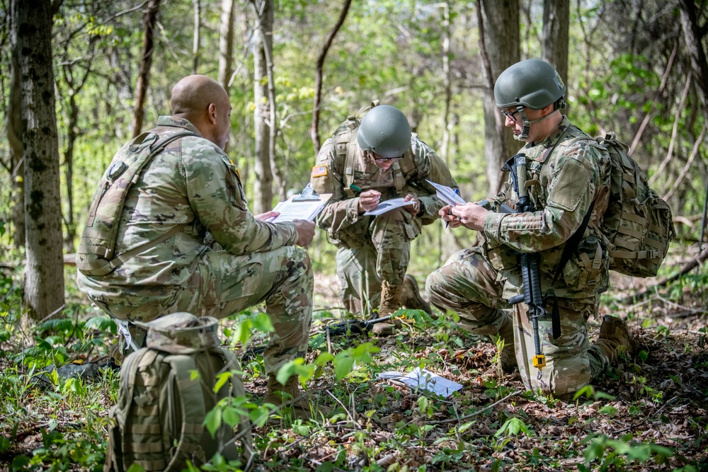 National Guard Bureau Region B Officer Candidates Conduct Phase II Training