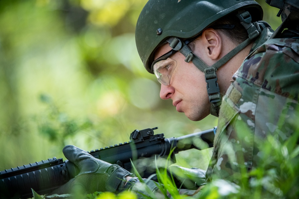 National Guard Bureau Region B Officer Candidates Conduct Phase II Training