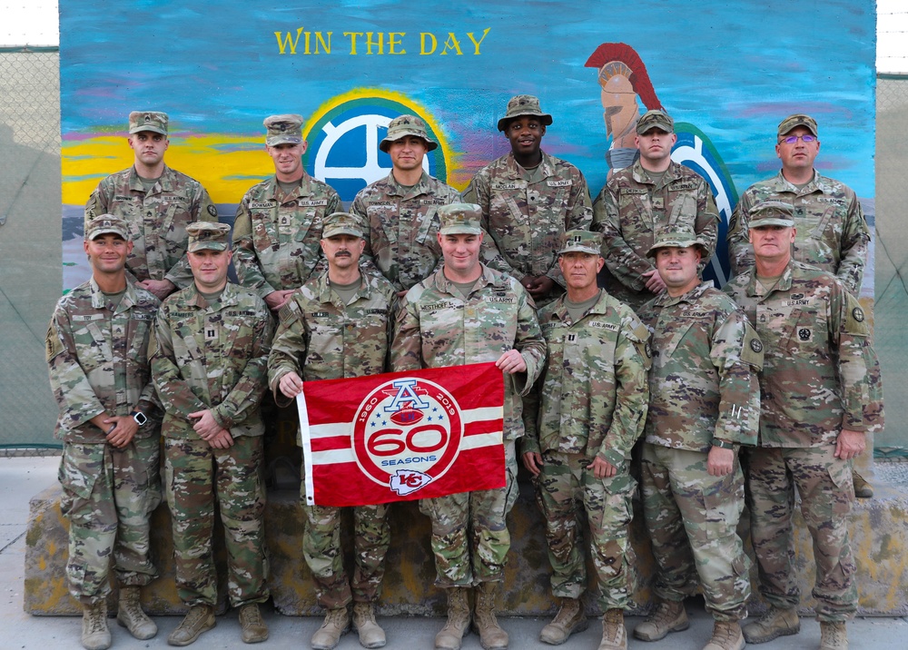 Division Soldiers represent Chiefs Kingdom overseas