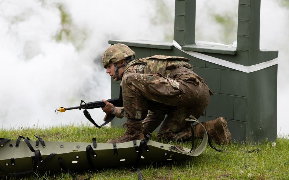 Soldiers from Hungary and Serbia participate in the 2023 Region IV Best Warrior Competition