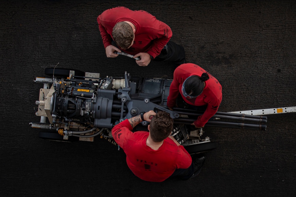 Sailors Maintain Aircraft Weaponry