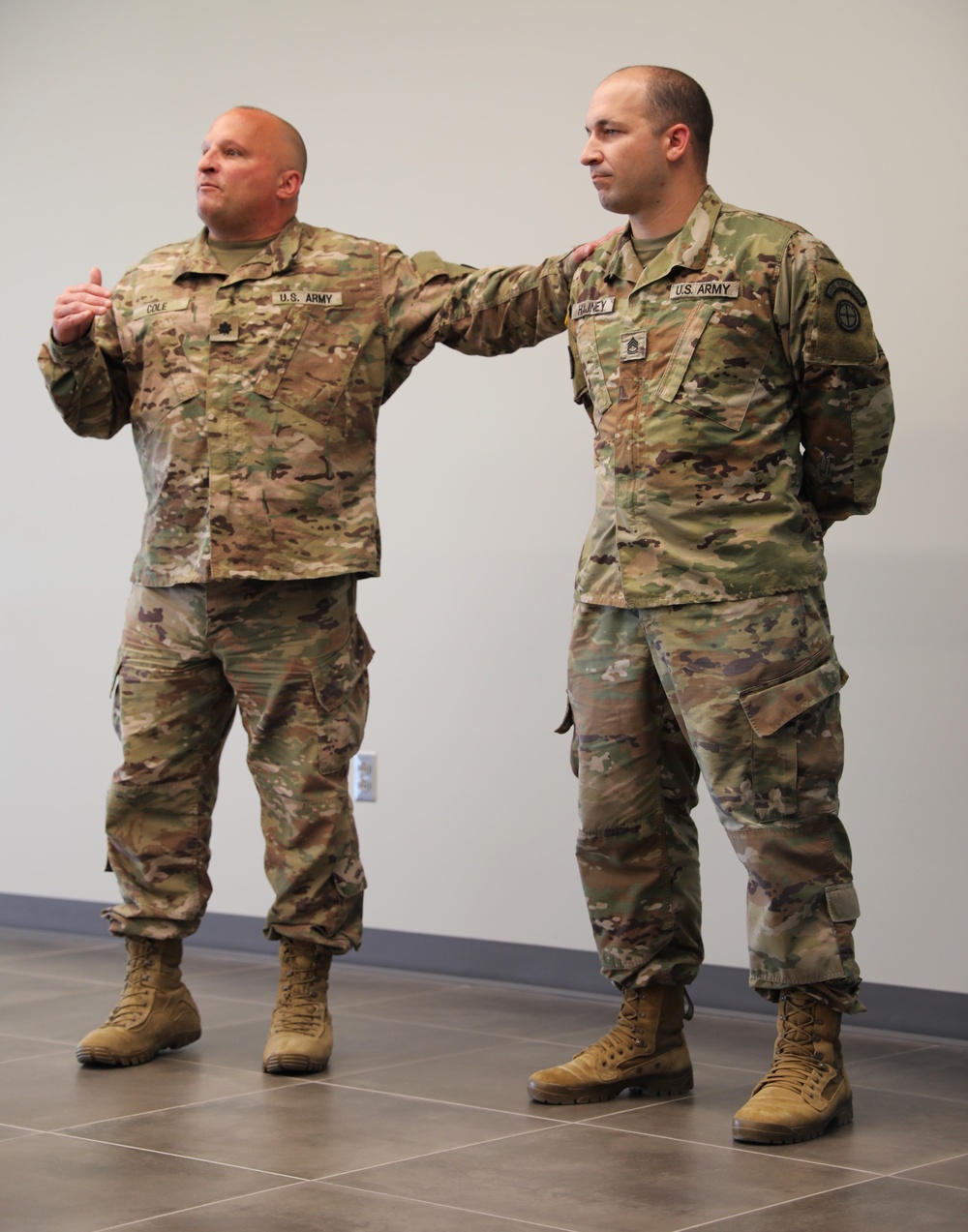 Master Sgt. Hajney promoted by son during ceremony