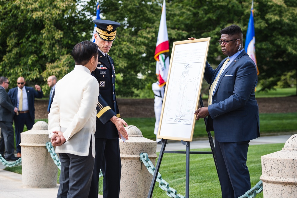 President of the Philippines Lays Wreath at Arlington National Cemetery