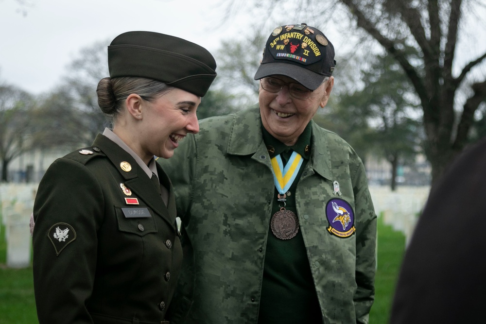 34th Infantry &quot;Red Bull&quot; Division Monument Dedication at Fort Snelling