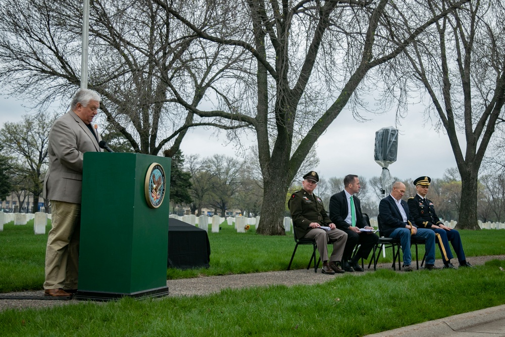 34th Infantry &quot;Red Bull&quot; Division Monument Dedication at Fort Snelling