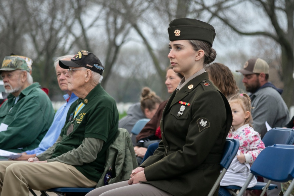 34th Infantry &quot;Red Bull&quot; Division Monument Dedication at Fort Snelling