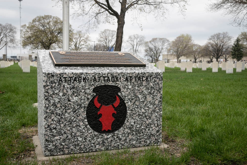 34th Red Bull Infantry Division Monument Dedication at Fort Snelling