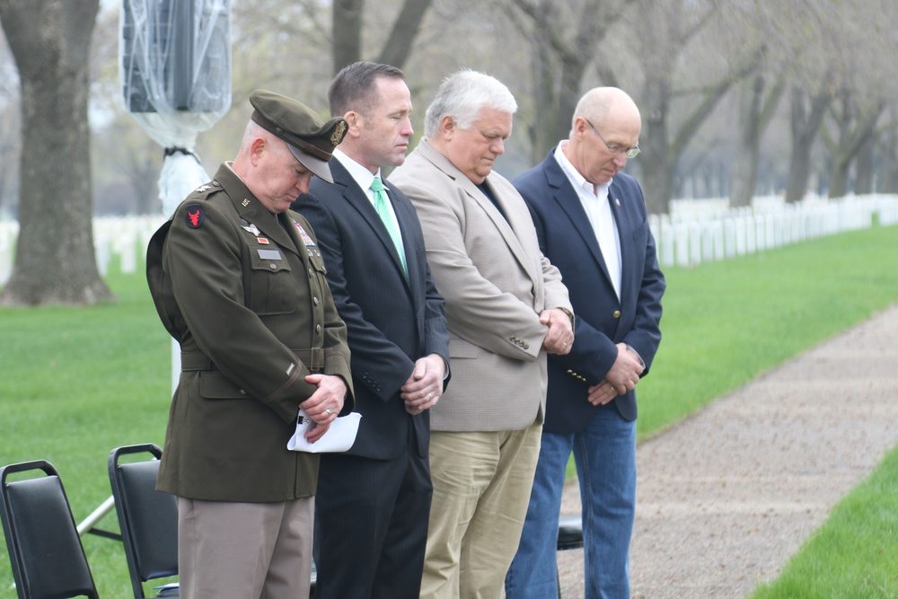 34th Infantry &quot;Red Bull&quot; Division Monument Dedication