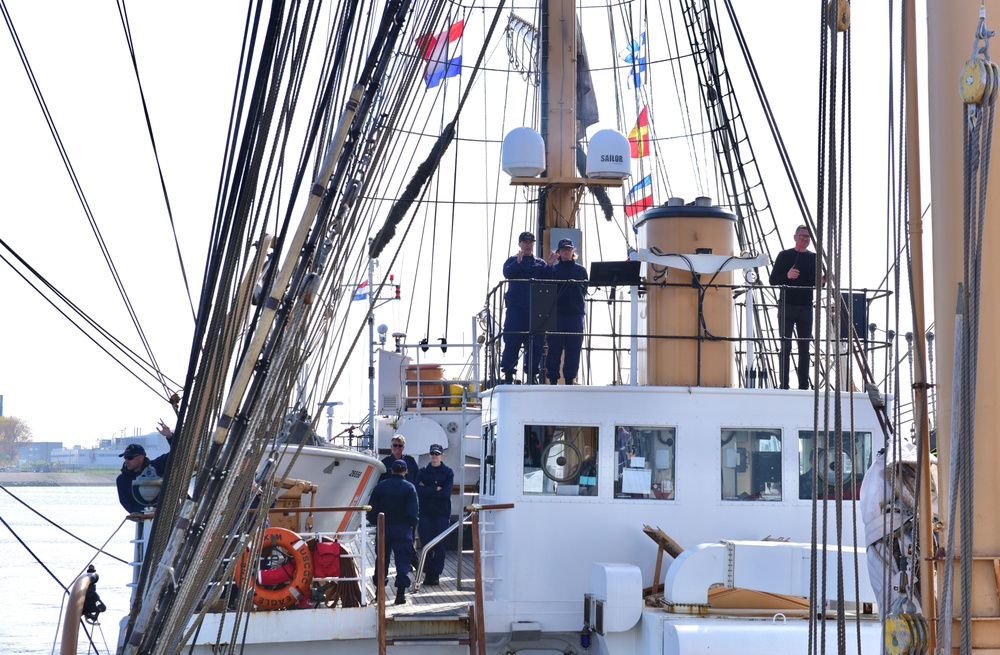 USCGC Eagle arrives in Den Helder, the Netherlands