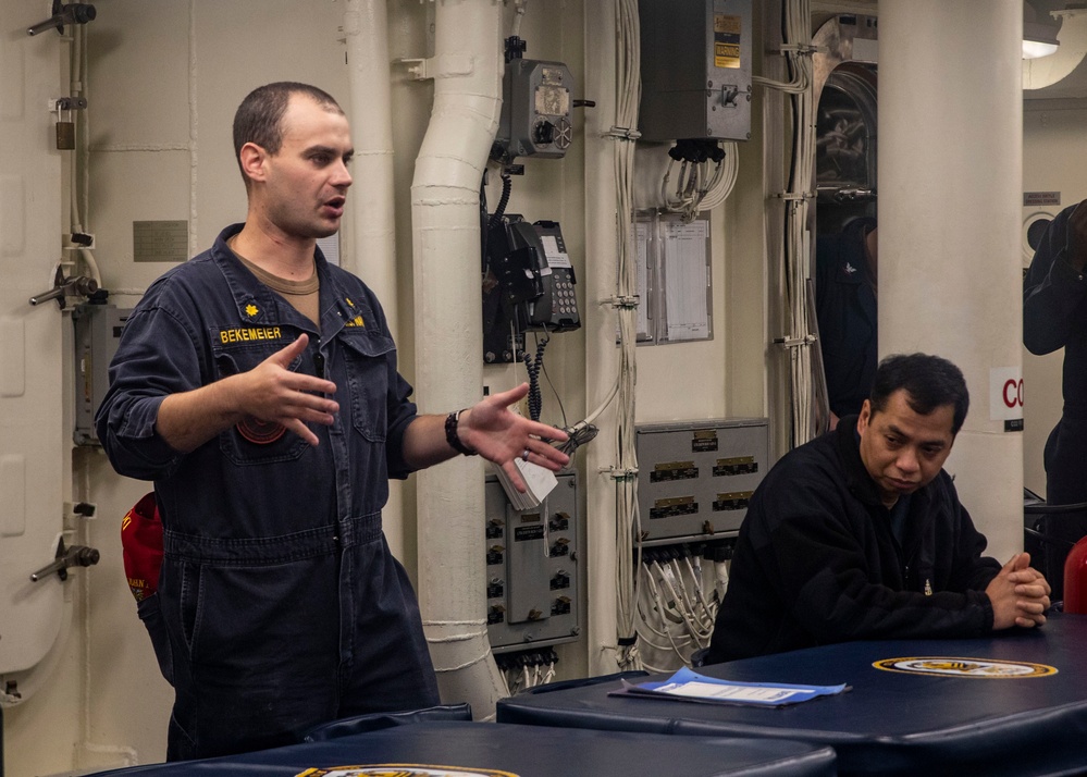 Sailors Conduct Operations Aboard USS John Finn (DDG 113)