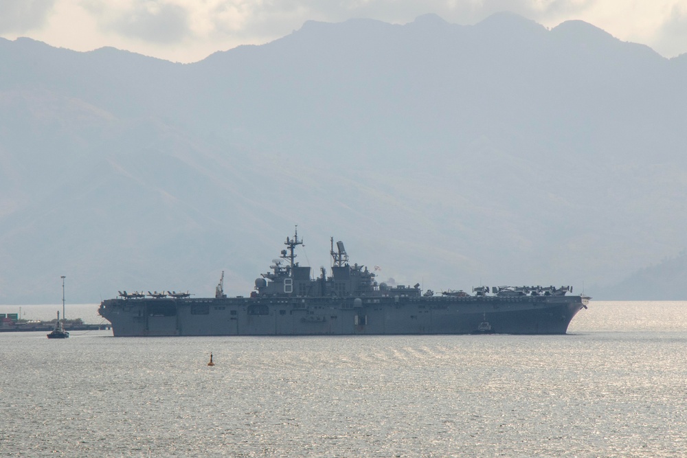 Makin Island Transits Subic Bay Harbor