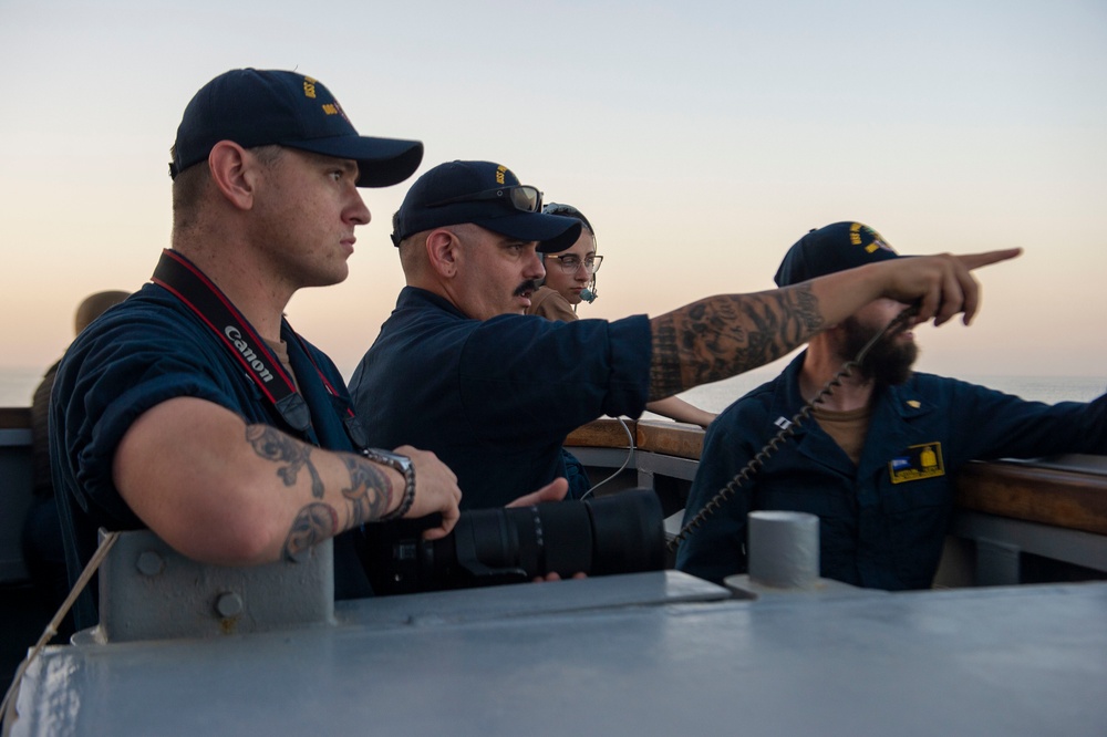 USS Paul Hamilton Fujairah Departure