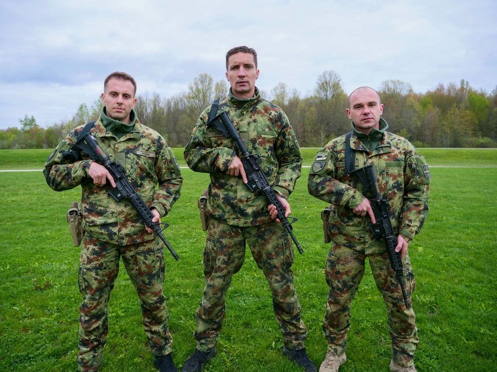Hungarian and Serbian Soldiers participate in Ohio’s Region IV Best Warrior Competition